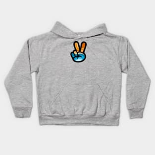 Hippie Beach Peace Sign Kids Hoodie